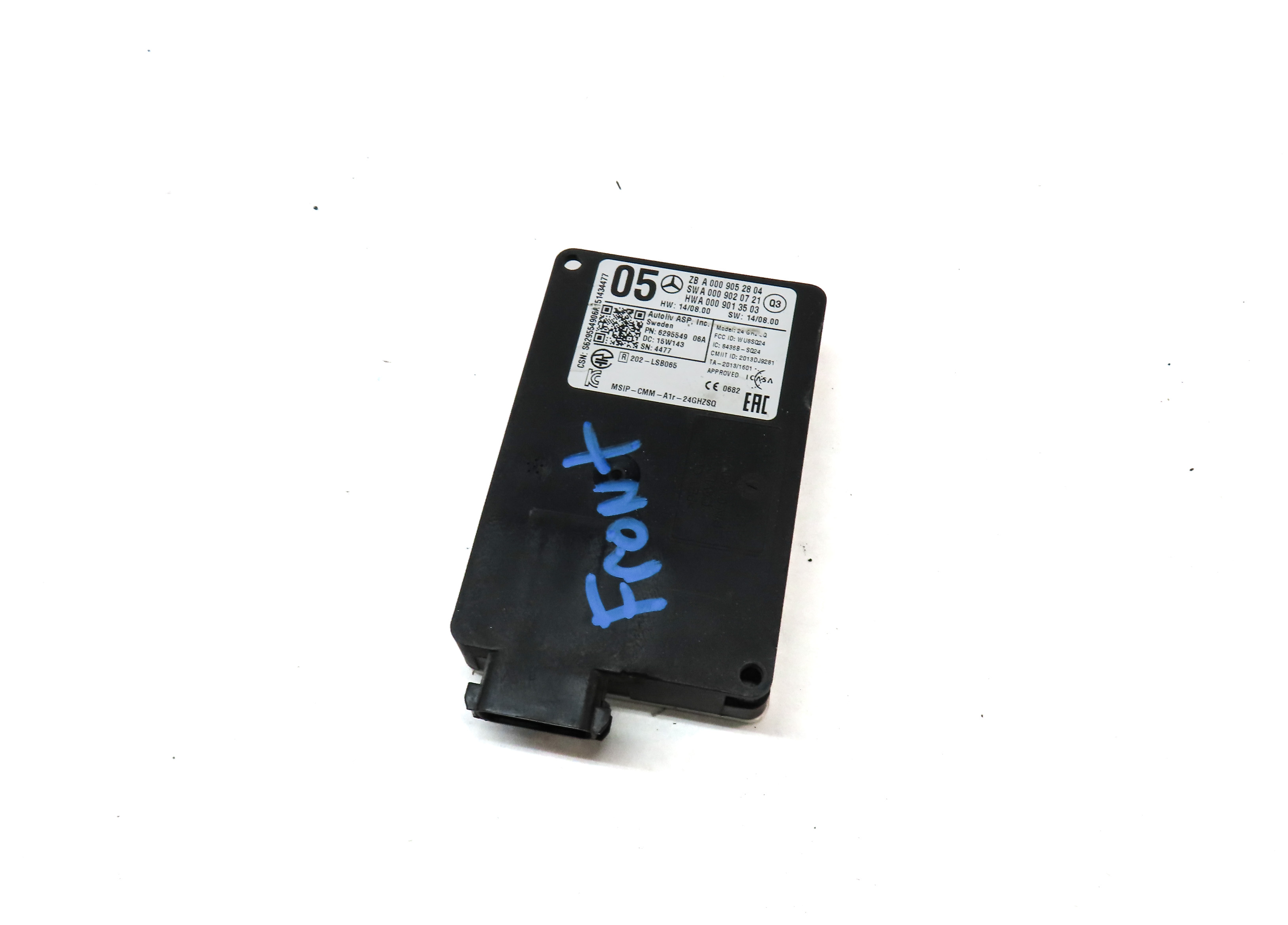 16 MERCEDES E350 W212 FRONT BRAKE ASSIST COLLISION AVOIDANCE RADAR SENSOR MODULE — exact item pictured